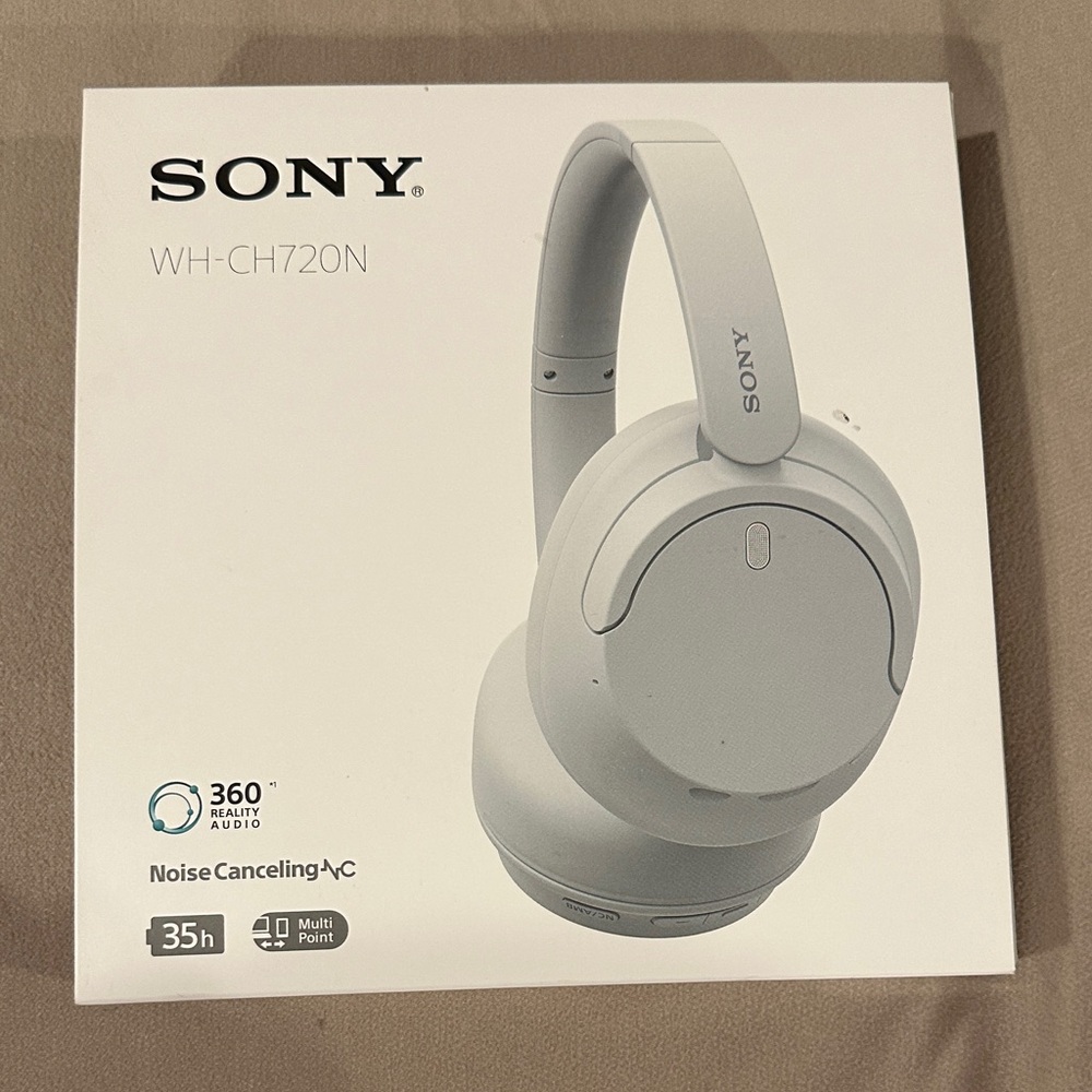 Sony WH-CH720N Over-Ear Headphones - Light Gray